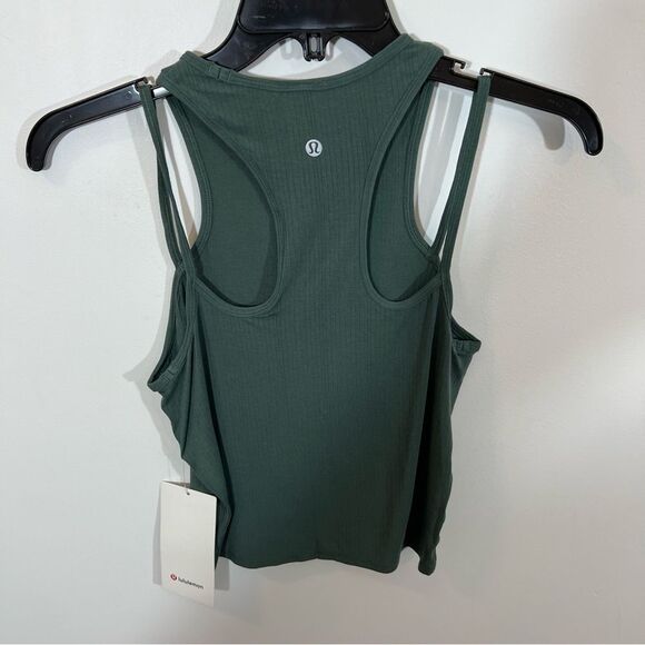 Lululemon Double-Strap Yoga Tank Top Size 6 Dark Forest W1EH6S NEW with tags - Picture 8 of 13
